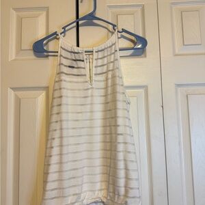INC‎ International Concepts Cream Sleeveless Tank Top